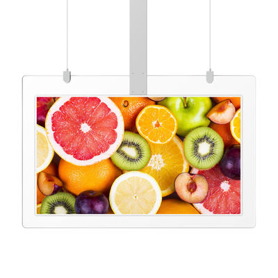 Le double transparent ultra mince d'affichage de la publicité 55inch a dégrossi kiosque fixé au mur d'OLED