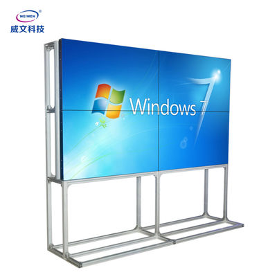 résolution visuelle 49Inch du support 3x3 FHD de plancher de mur d'encadrement de 3.5mm