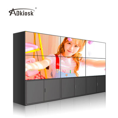 résolution du mur 2x3 FHD 1920X1080 d'écran de l'affichage à cristaux liquides 49Inch avec la parenthèse de Cabinet de support
