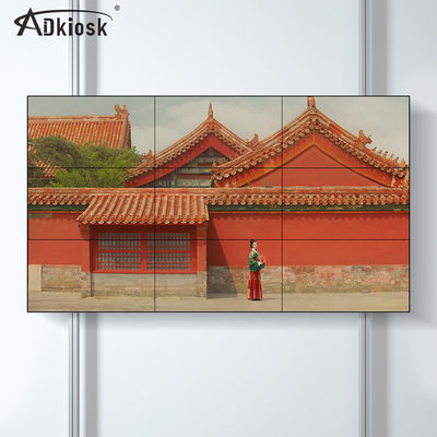 largeur visuelle de la résolution 607.8mm de l'affichage de mur d'affichage à cristaux liquides d'encadrement de 3.5mm 49Inch FHD