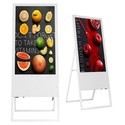 Écran debout libre 43inch Android d'annonce d'affichage numérique en métal FHD