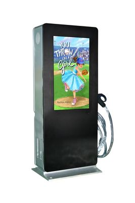 32 verre de l'affichage d'écran tactile de Digital de pouce 6mm avec le totem extérieur de Digital de puissance rétro-éclairée