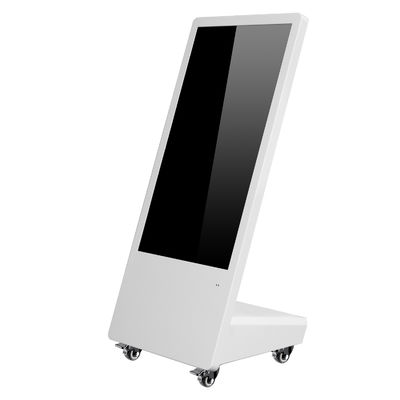 Totem mobile du Signage 32inch de Digital de la publicité d'affichage à cristaux liquides avec les roues universelles