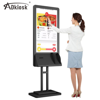 Ethernet de commande de l'affichage à cristaux liquides 4G 5G du kiosque 240V de service d'individu de restaurant
