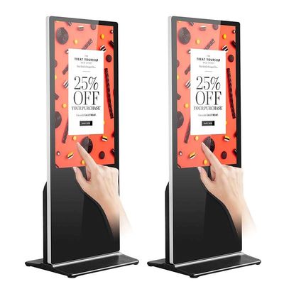 OS 65Inch de PC d'unité centrale de traitement interactif du moniteur i3 i5 de kiosque d'écran tactile d'affichage à cristaux liquides de la résolution 4k