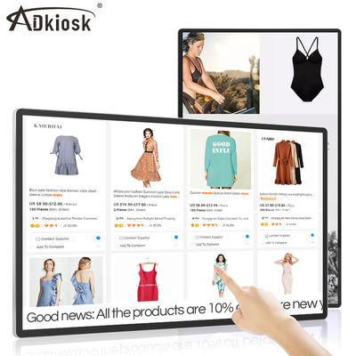 Type interactif fixé au mur du kiosque 32Inch 15kg Android TFT d'écran tactile