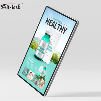 Le Signage ultra mince de Digital d'ascenseur de 23,8 pouces montrent la mémoire 16GB pour la publicité