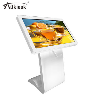 OS interactif infrarouge d'intérieur 32inch d'Android de blanc de totem de kiosque d'écran tactile de LED