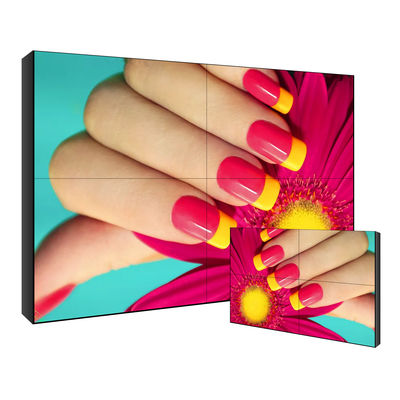 résolution 49Inch de l'encadrement 2x3 FHD de l'écran de visualisation d'affichage à cristaux liquides de mur de 2k 4k 1.8mm