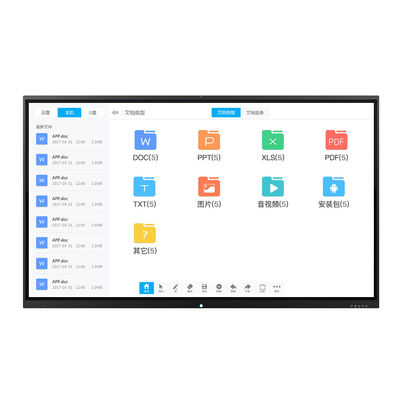 tableau blanc panneau/4K interactif interactif de Digital de l'écran tactile 75Inch