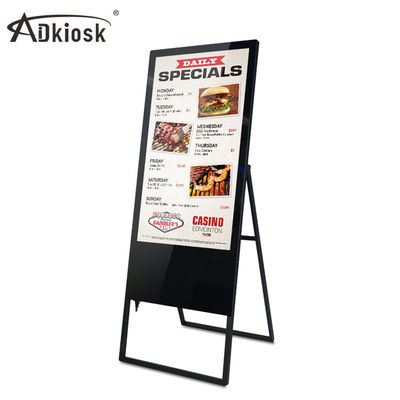 Menuboard pliable de Signage d'affichage à cristaux liquides Digital de restaurant futé avec à télécommande