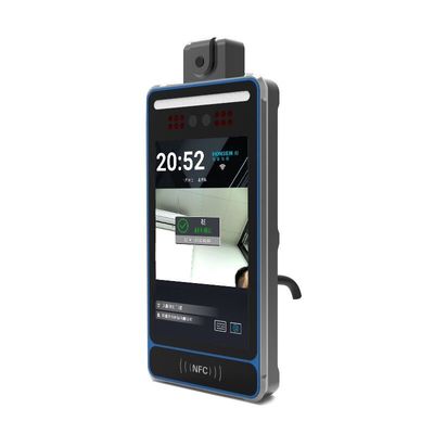 Terminal intelligent d'alarme de mesure de la température de reconnaissance des visages de distance de 1.5m