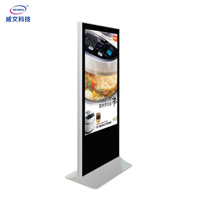 43 49 55 affichage à cristaux liquides de Signage de Digital d'écran tactile de totem de 65 pouces jouant le kiosque