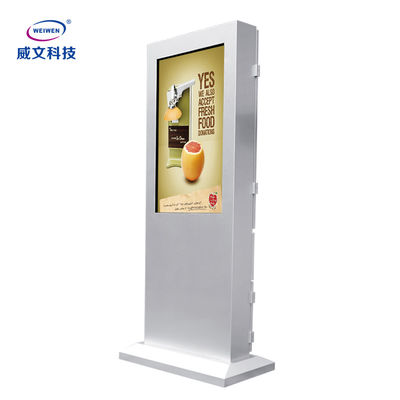 Le plancher d'IP 55 tiennent le totem extérieur de Signage de Digital de joueur de la publicité d'affichage à cristaux liquides