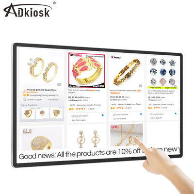 32-55 verre infrarouge fixé au mur du kiosque interactif 3mm d'écran tactile de pouce