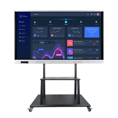 Fonction multi d'affichage à cristaux liquides du tableau blanc interactif futé 86Inch de l'écran tactile 60HZ