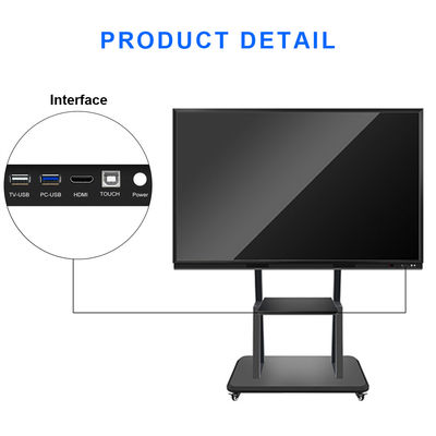 Tableau blanc électronique interactif de l'affichage à cristaux liquides 55inch Digital de tableau blanc d'éducation de support de plancher