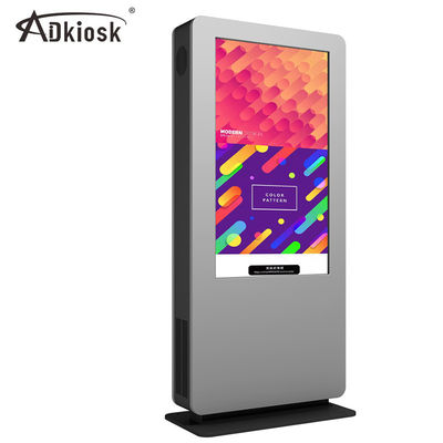 Affichage à cristaux liquides extérieur de LVDS 3500cd/m2 annonçant l'affichage kiosque debout libre de 55 pouces