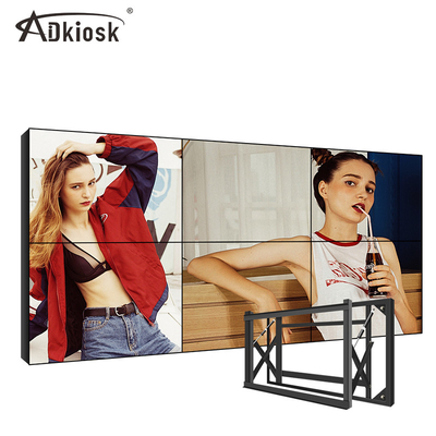 atterrisseur 100V 55 résolution visuelle de l'affichage de mur d'affichage à cristaux liquides de pouce 2K 4K FHD avec l'encadrement de 1.8mm