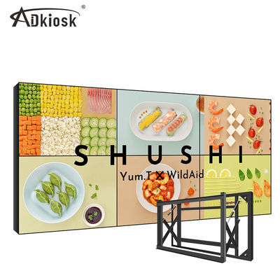Affichage de épissure 500cd/m2 4k 180W fixé au mur d'affichage à cristaux liquides de contrôleur de HD