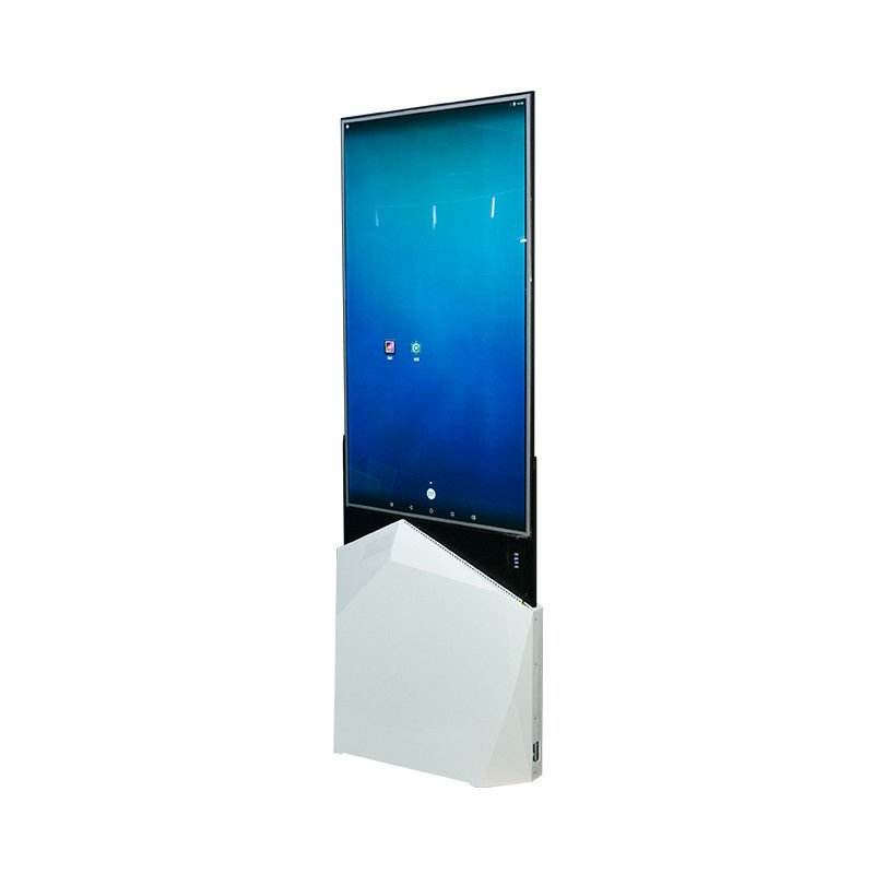43-inch plancher double face mince transparent à haute définition d'affichage à cristaux liquides de 55 pouces tenant le signage numérique