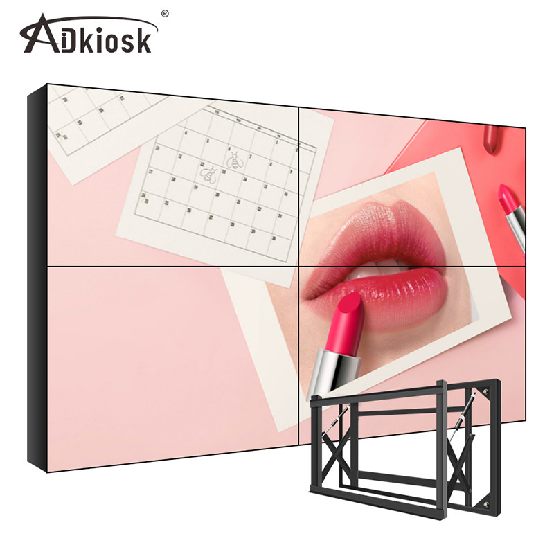 Pouce de épissure 2x3 de l'écran 500cd/M2 1080P 4k 65 d'affichage à cristaux liquides de DVI VGA d'intérieur